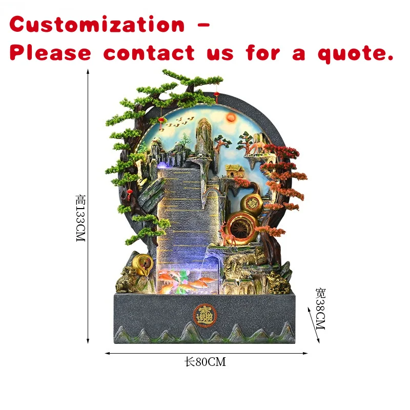 

custom.Large Digital Curtain Wall Sculpture Fountain Outdoor Public Decoration