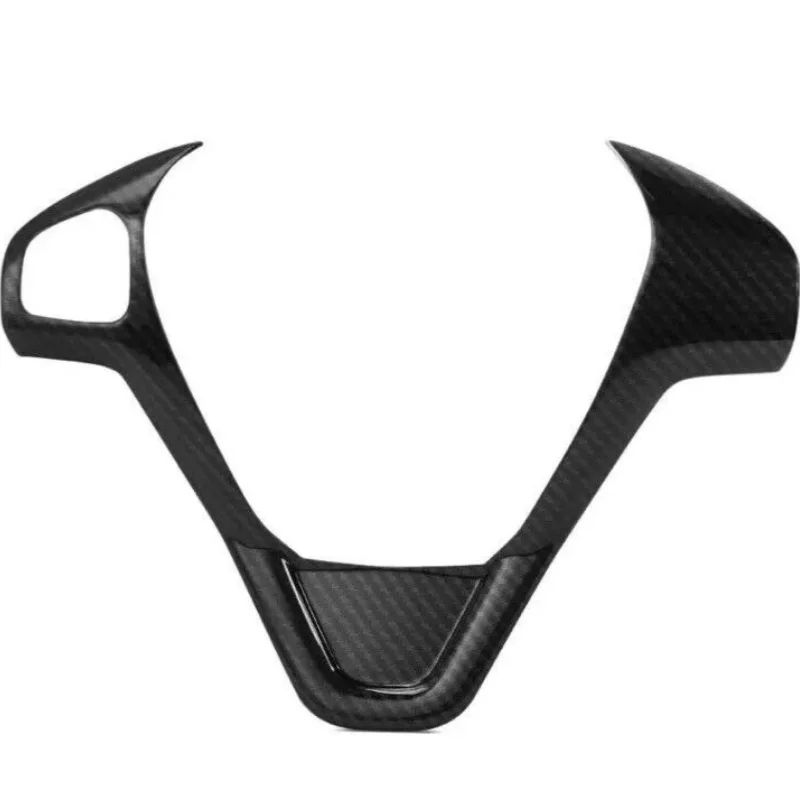 

1PC Car Steering Wheel Cover Carbon Fibre Effect Stable Interior Accessory For Ford Fiesta MK7 2009-2017MK7.5 S Decorative Cover