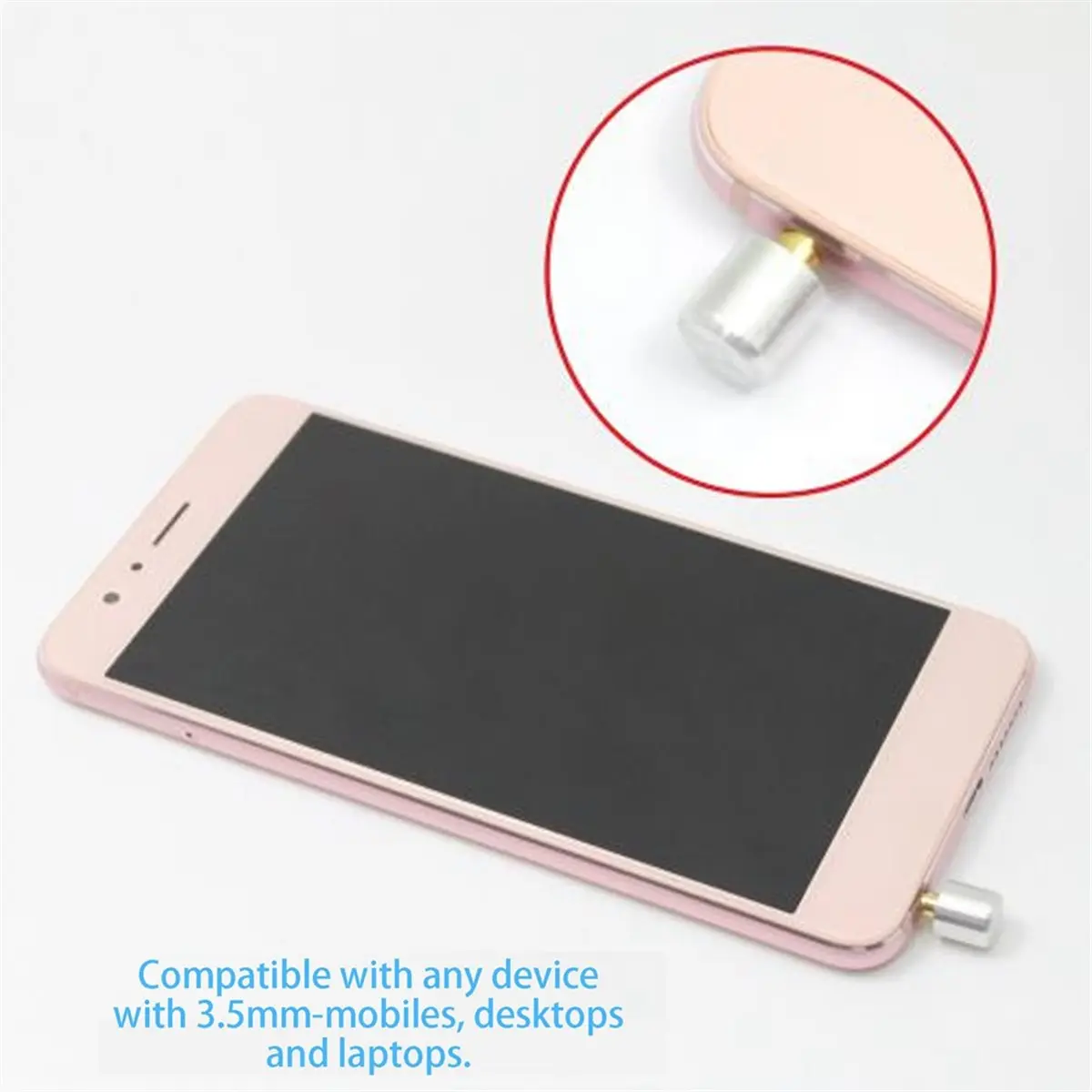 【A75T】 2PCS 3.5mm MIC Blocker - Mic Lock Privacy Protection Data Security Sound Locking Device for Smartphones Black Gray