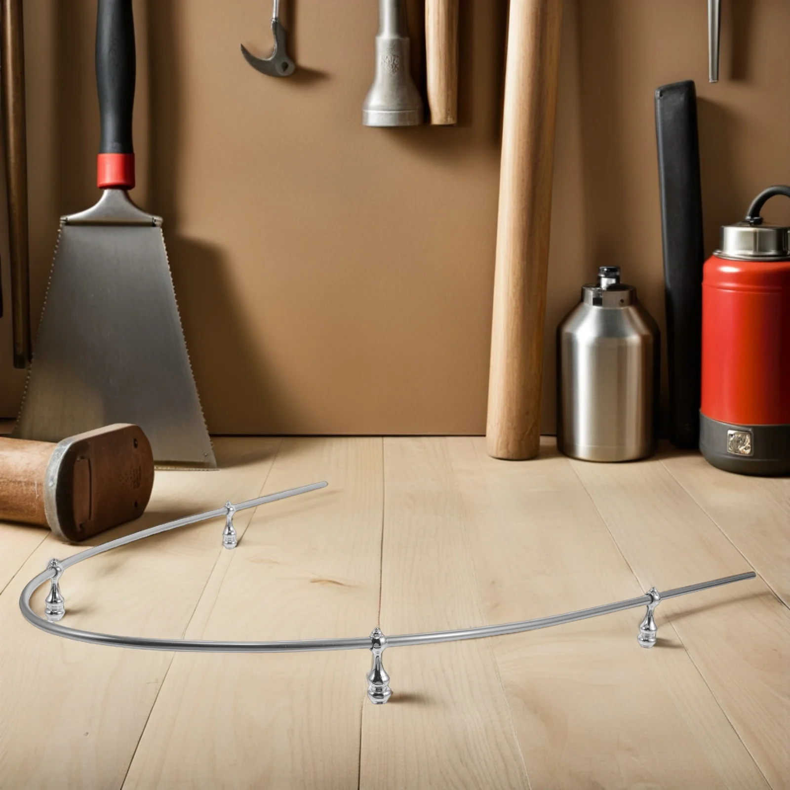 

1 Set Gourd Shape Metal Furniture Connector Hardware Wine Cabinet Rail Shelf Standoff Clamp Dining Part Glass