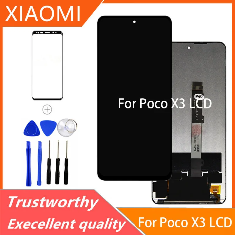 

Протестировано Замена экрана 6,67 дюйма для ЖК-дисплея Xiaomi Poco X3, дигитайзер сенсорного экрана в сборе для POCO X3 Pro LCD