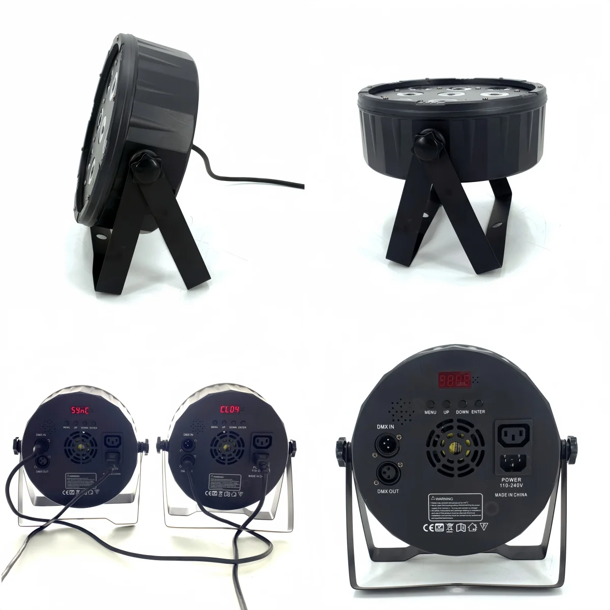 4PCS 18pcs 60W LED RGBWA UV Par Light for Stage Wash Lighting System Professional Colorful Moving Head Beam Machine