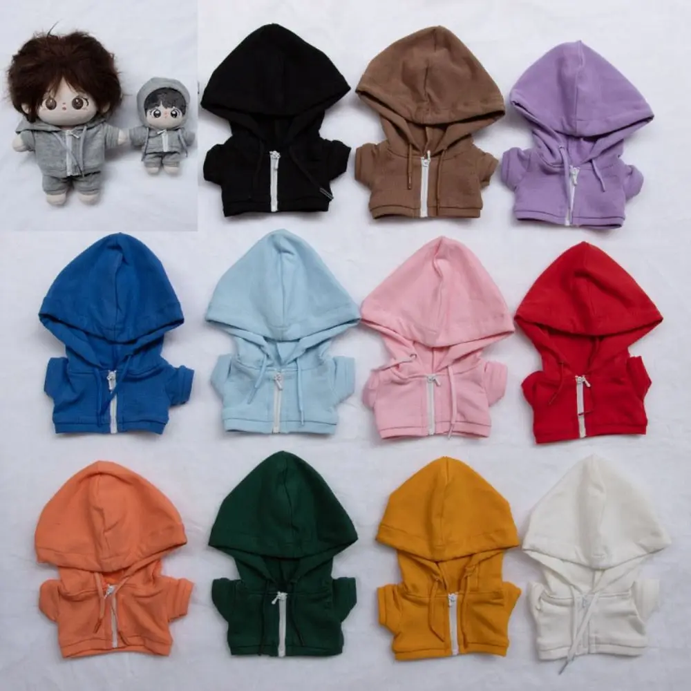 Mini vrijetijdskleding handgemaakte hoodies schattig kinderspeelgoed sweatshirt outfits mini-poppen tops voor 10 cm katoenen poppen voor 10 cm katoenen poppen