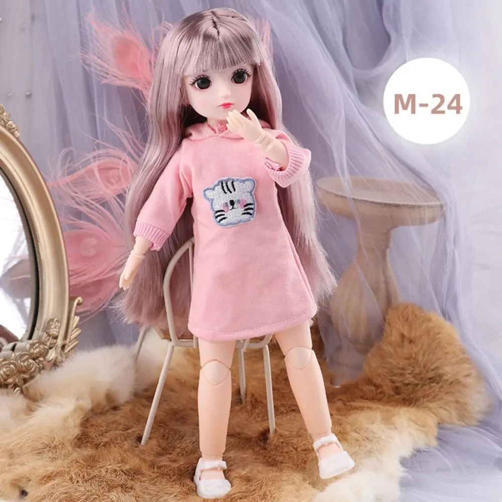 1/6 SD 30 ซม.BJD ตุ๊กตาและเสื้อผ้า 23 ข้อต่อเคลื่อนย้ายได้ตาที่น่าสนใจ 30 ซม.แต่งตัวตุ๊กตา BJD ผมยาวอะนิเมะ