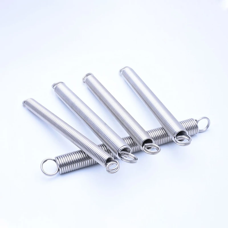 1PCS 3mm/4mm Wire Dia 304 Stainless Steel O Ring Hook Extension Spring Tension Spring Coil Spring Dual Hook Spring L=300mm