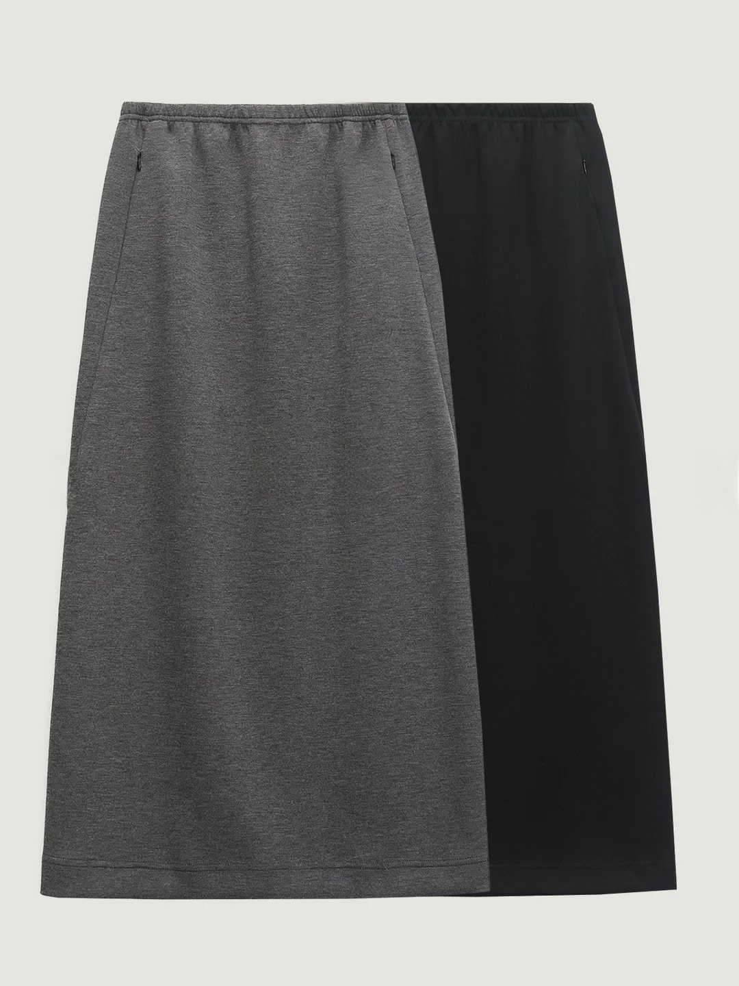 

Slimming High Waist Elastic f Skirt Women's Faion Casual Polyester Fiber A-Line Skirt Comfortable Fit Autumn New Arrival