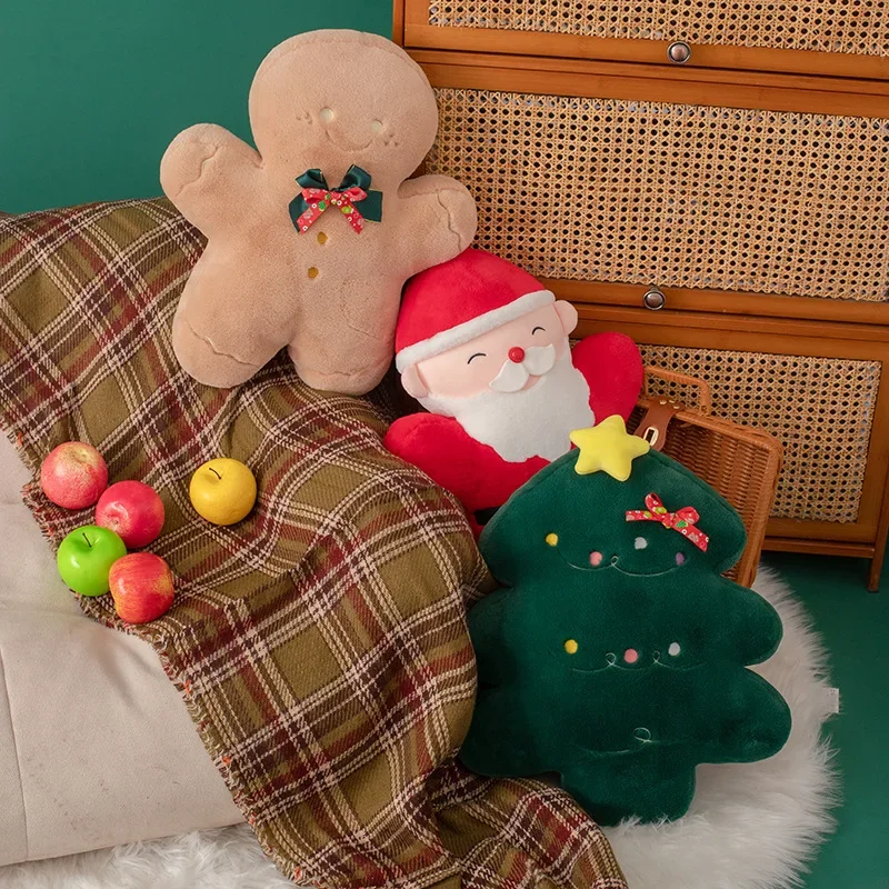 Santa Claus 45cm Pillow Plush Toy Gingerbread Man Doll Super Soft Doll Doll Girl Christmas Tree Holiday Gift Furniture Jewelry