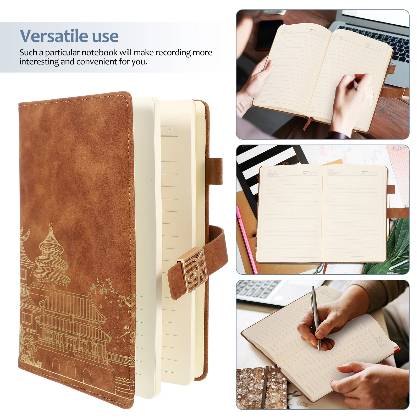 

Chinese Wind Notebook Planner Notepad Schedule Recording Notepads School Supply Daily Style Thicken Portable