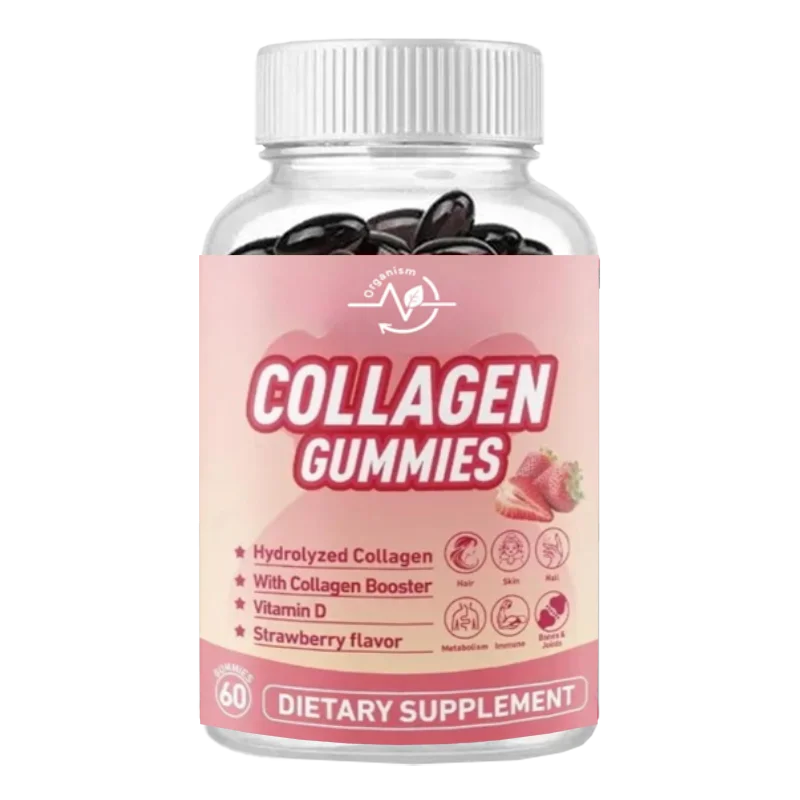 

Collagen Gummies - Hydrolyzed Collagen Containing Vitamin D and Biotin - Supports Skin, Hair, Nails, Immune, and Joint Health