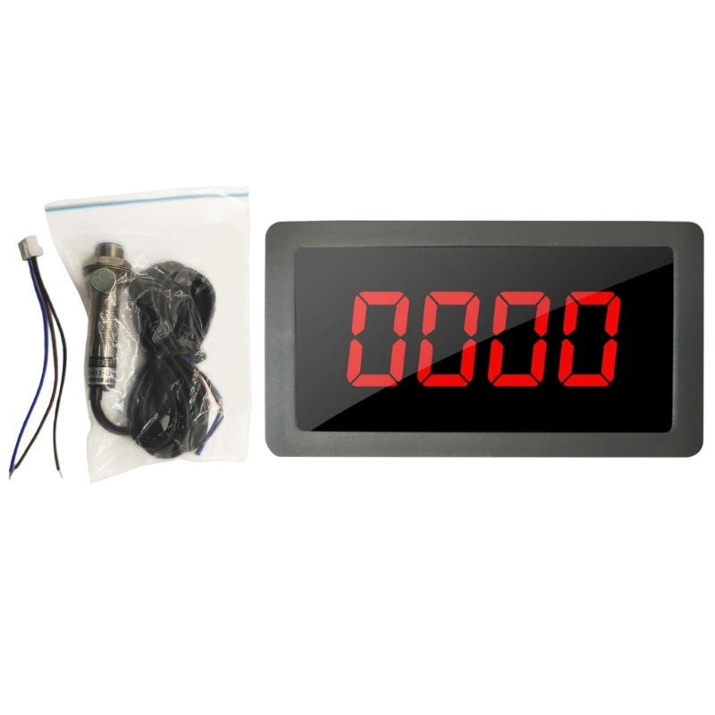 Industrial Motor Speed Gauge Digital Tachometer 110V-230V with Sensorings