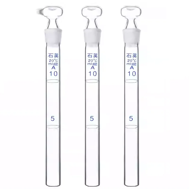 high-temperature-resistant-quartz-colorimetric-tube-with-a-stopper