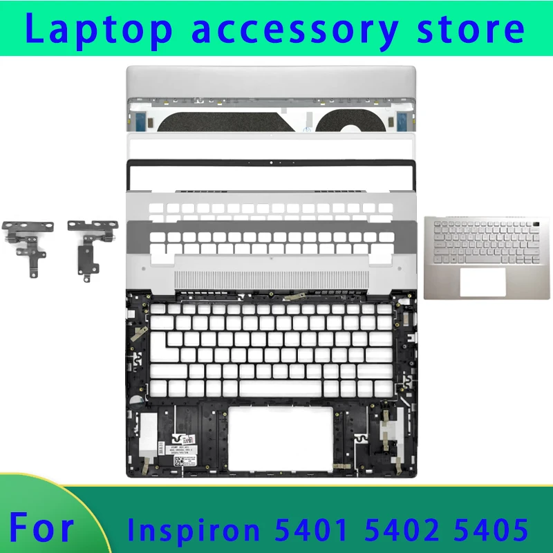 

Brand new for Inspiron 14 5401 5402 5405 laptop LCD back cover/front panel/palm rest hinge bottom shell ABCD Cover keyboard