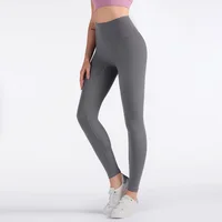Solid Color High Waist Yoga Legging soft Women Sport Pant Tight Butter Athletic Gym Comprehensive Training Jog Back Waist Pocket 5