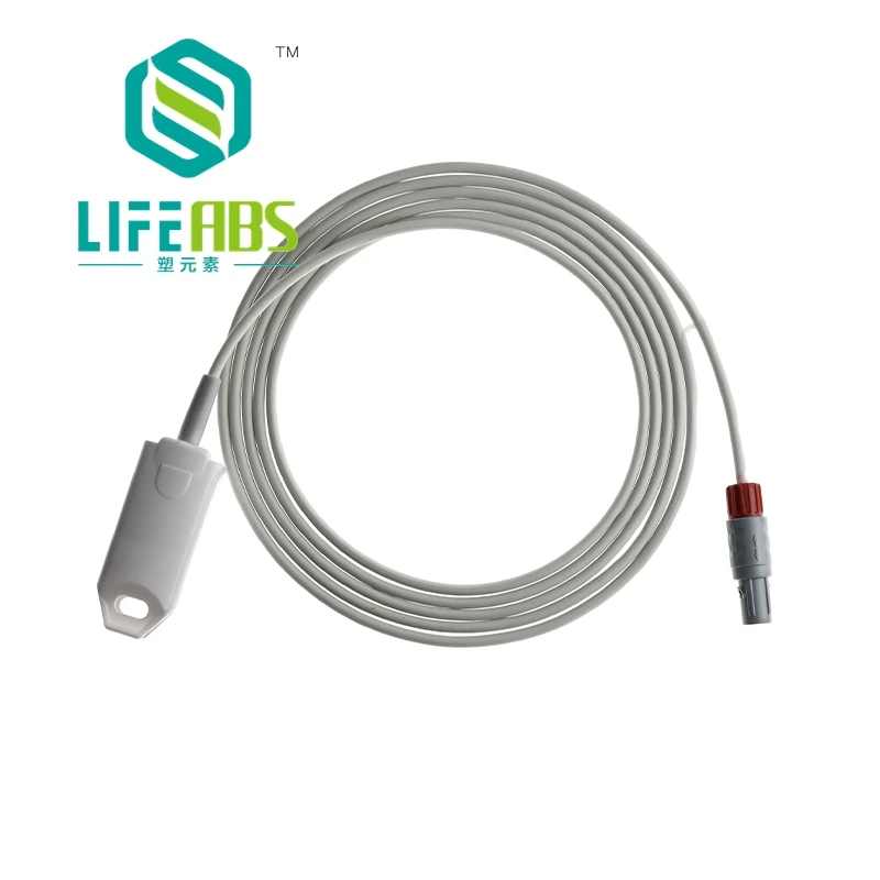 

Детский зажим для пальца, зажим для ушей, силиконовый длинный кабель, датчик кислорода Spo2, многоразовый датчик Spo2 для Healforcecreative, 5-контактный монитор для пациентов