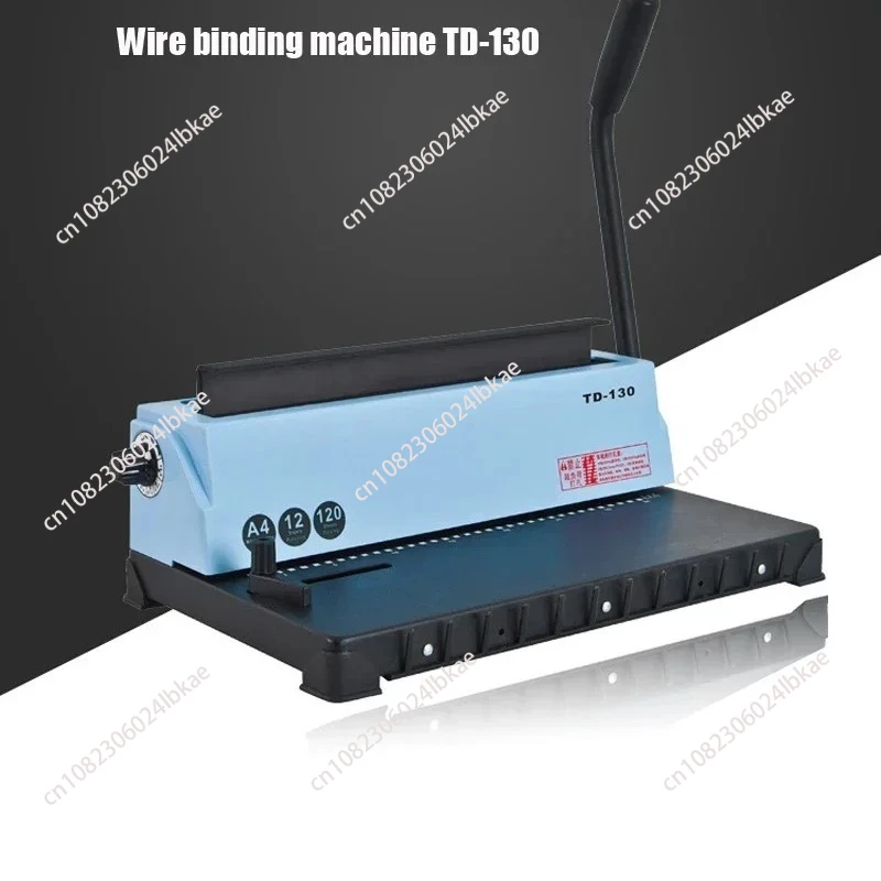 

1PC 34 Square Hole Wire Binding Machine Manual Wire Binding Machine TD-130 Small Machine Large Capacity Book Wire Binder Tools