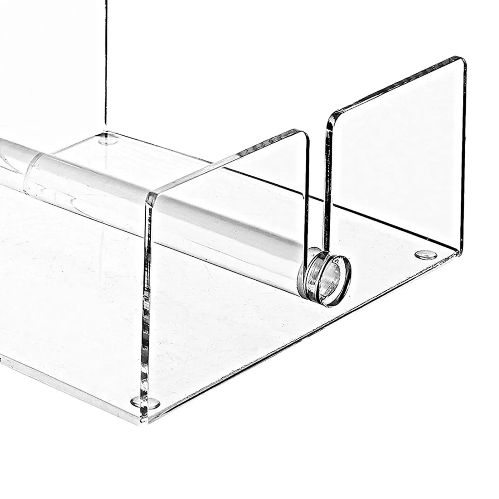 Acrylic Guest Towel Napkin Holder Removable with Center Weighted Bar Clear Storage Tray for Kitchen Buffet Desk Hotel Dinner view 2