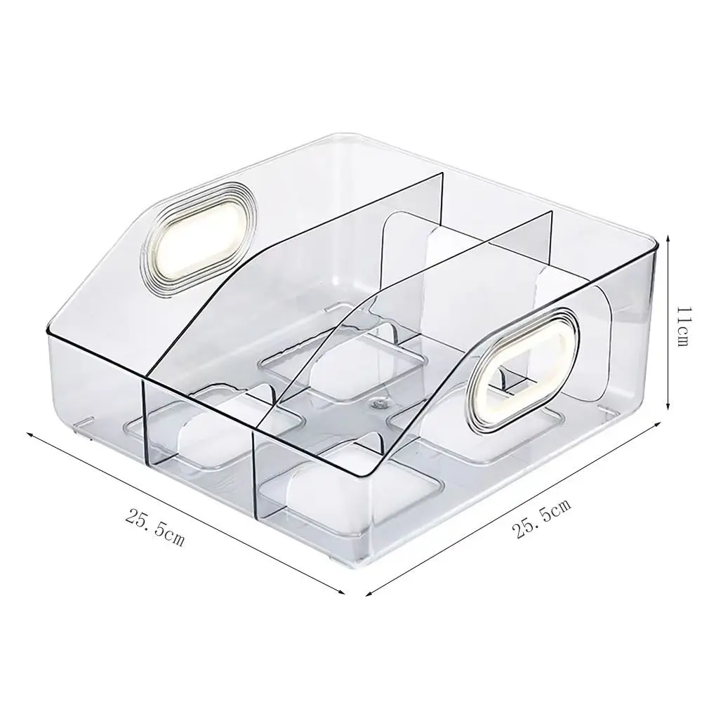 Desktop Organizer Portable Handle Bookends Save Space Display Divider Book Stand Clear PET Stationery Storage Box Student