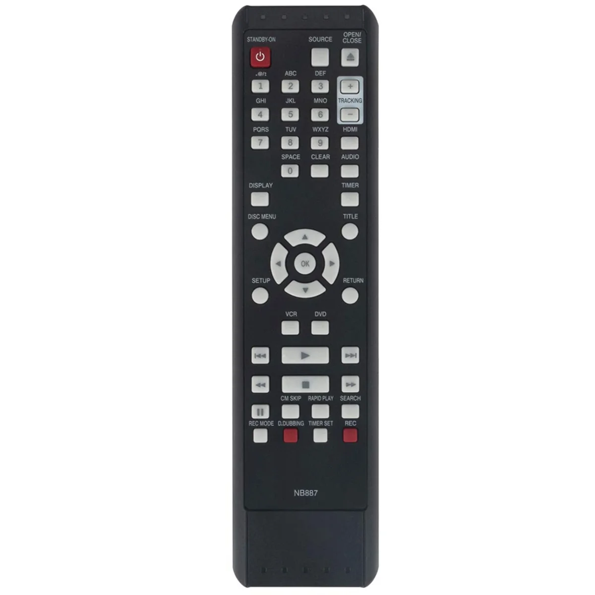 NB887UD NB887 Remote Control Replacement for DVD VCR Combo Player ZV427MG9A RZV427MG9 ZV427MG9 RZV427MG9A