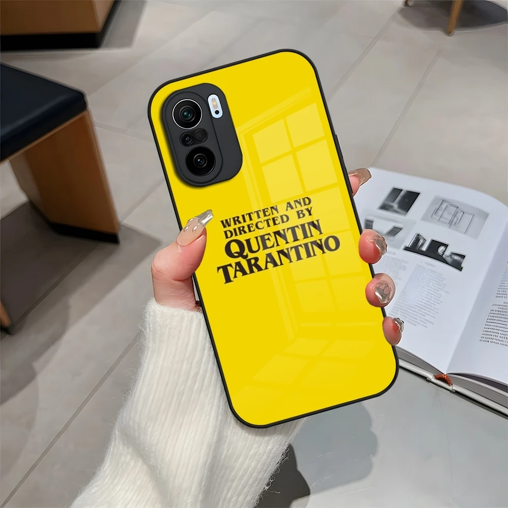 Written Directed Quentin Tarantino Phone Case Glass for Xiaomi 14 13 Lite 12 Pro 11t lite POCO M6 M5 X6 X5 X3 NFC F5 F6 Pro