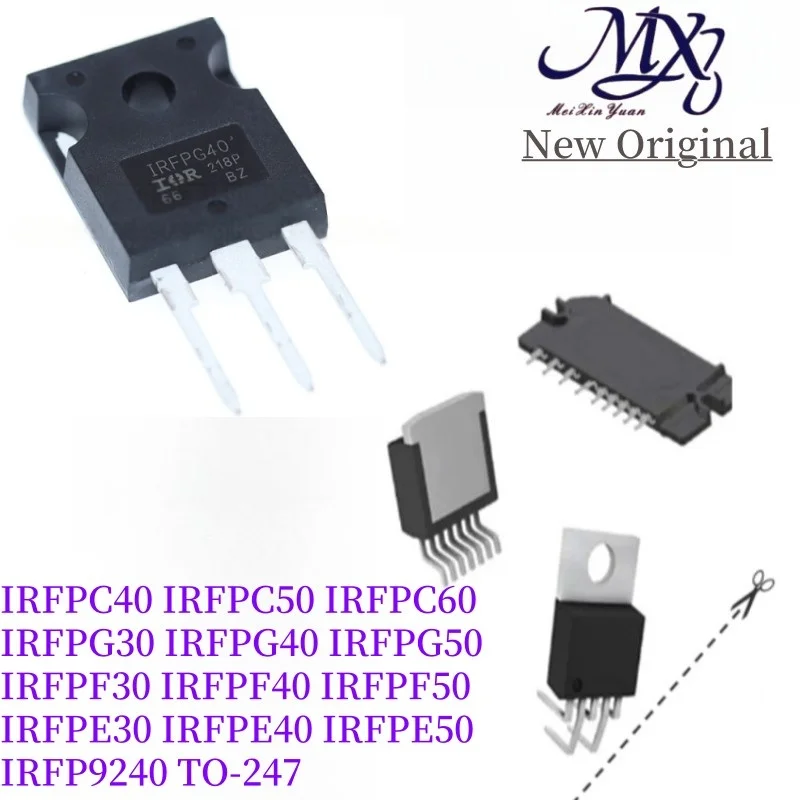 MXY 5Pcs IRFPC40 IRFPC50 IRFPC60 IRFPG30 IRFPG40 IRFPG50 IRFPF30 IRFPF40 IRFPF50 IRFPE30 IRFPE40 IRFPE50 IRFP9240 TO-247 IC Chip