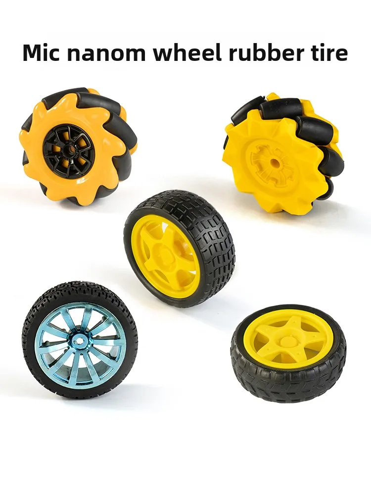 

Mecanum Wheel Rubber Wheel Reduction Motor Tire Toy Tire Smart Car Robot Wheel Accessories
