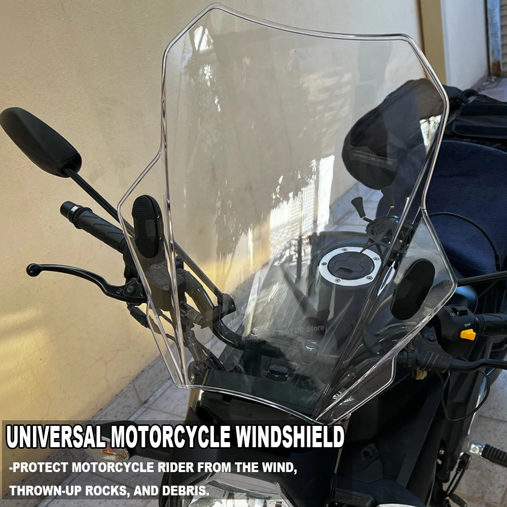 

Universal Motorcycle Windscreen Windshield Covers Screen Smoke Lens Motorbikes Deflector For HONDA CB400X CB 500X 2021