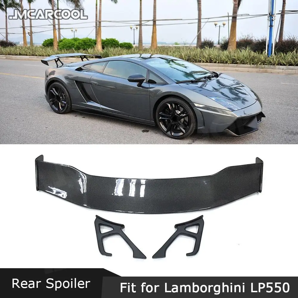 

JMCARCOOL Carbon Fiber Rear Trunk Boot Spoiler Wing Accessorise For Lamborghini Gallardo Allardo LP550 LP560 LP570 GT Spoiler