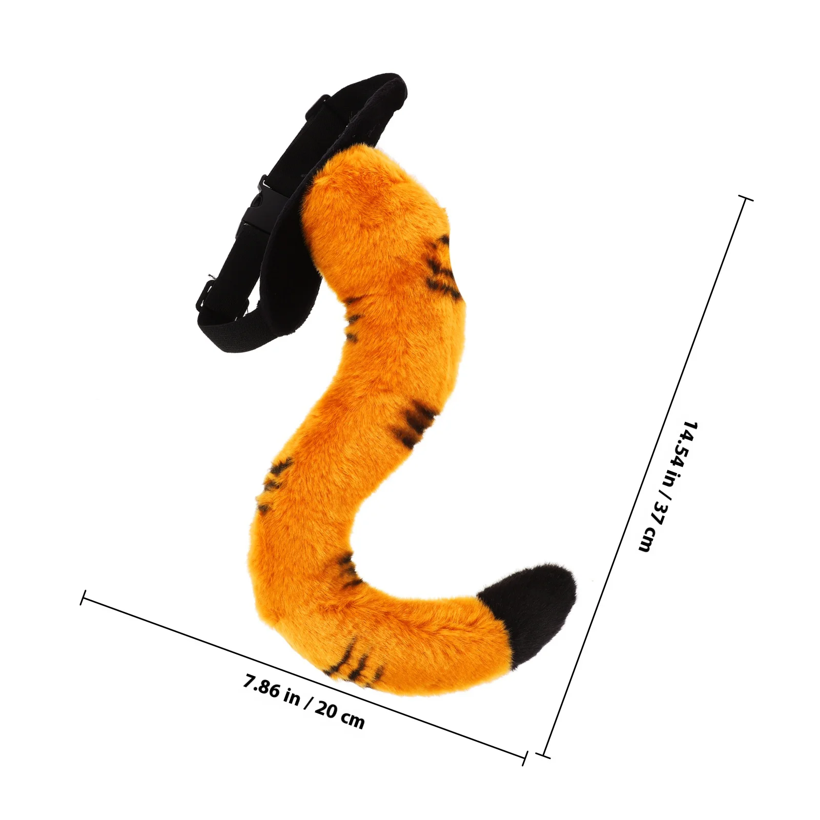 1pcs 동물 꼬리 호랑이 코스프레 의상 액세서리 어린이를위한 무대 공연 파티 사진 호랑이 의상 복장