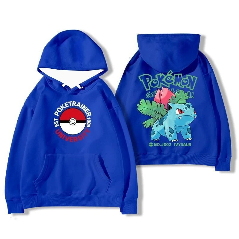 

Pokemon Pikachu, Charizard, Bulbasaur 3D hoodie for men and women; versatile clothes trend.