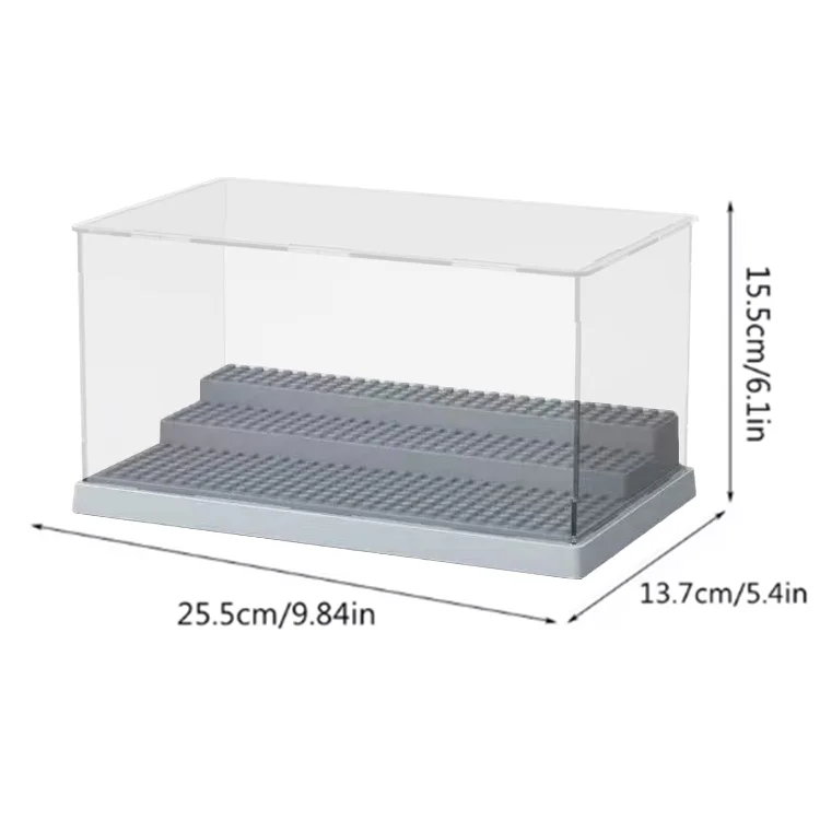 Acryl Transparent Display Box Bausteine Modell Montieren Staub Abdeckung Figuren Spielzeug Schutz Vitrine Kompatibel Mit Marke – Detail 1