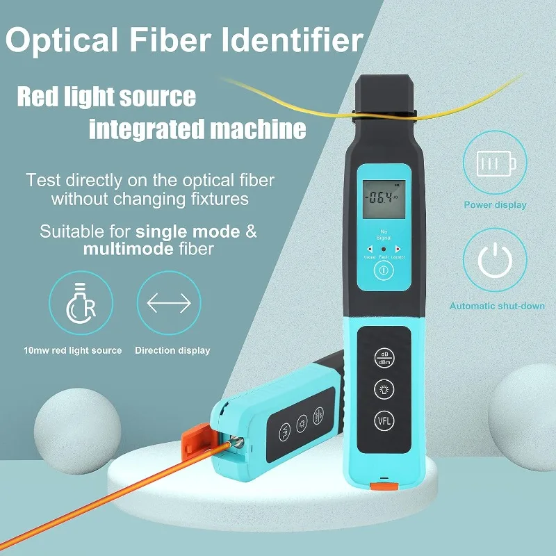 Handheld Live Optical Fiber Detector Tester High Performance Tracker Single Mode/Multimode 10mw