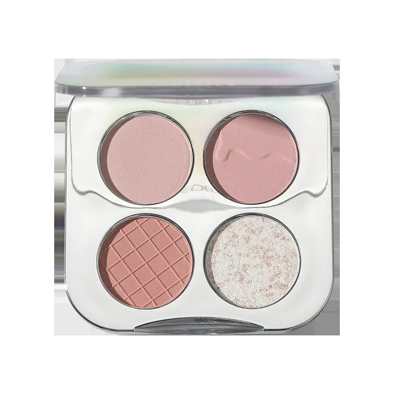 Image 5: Shedella Multi-Fun Series 4 couleurs Moon Shadow Disc Fard à paupières rose fumé mat