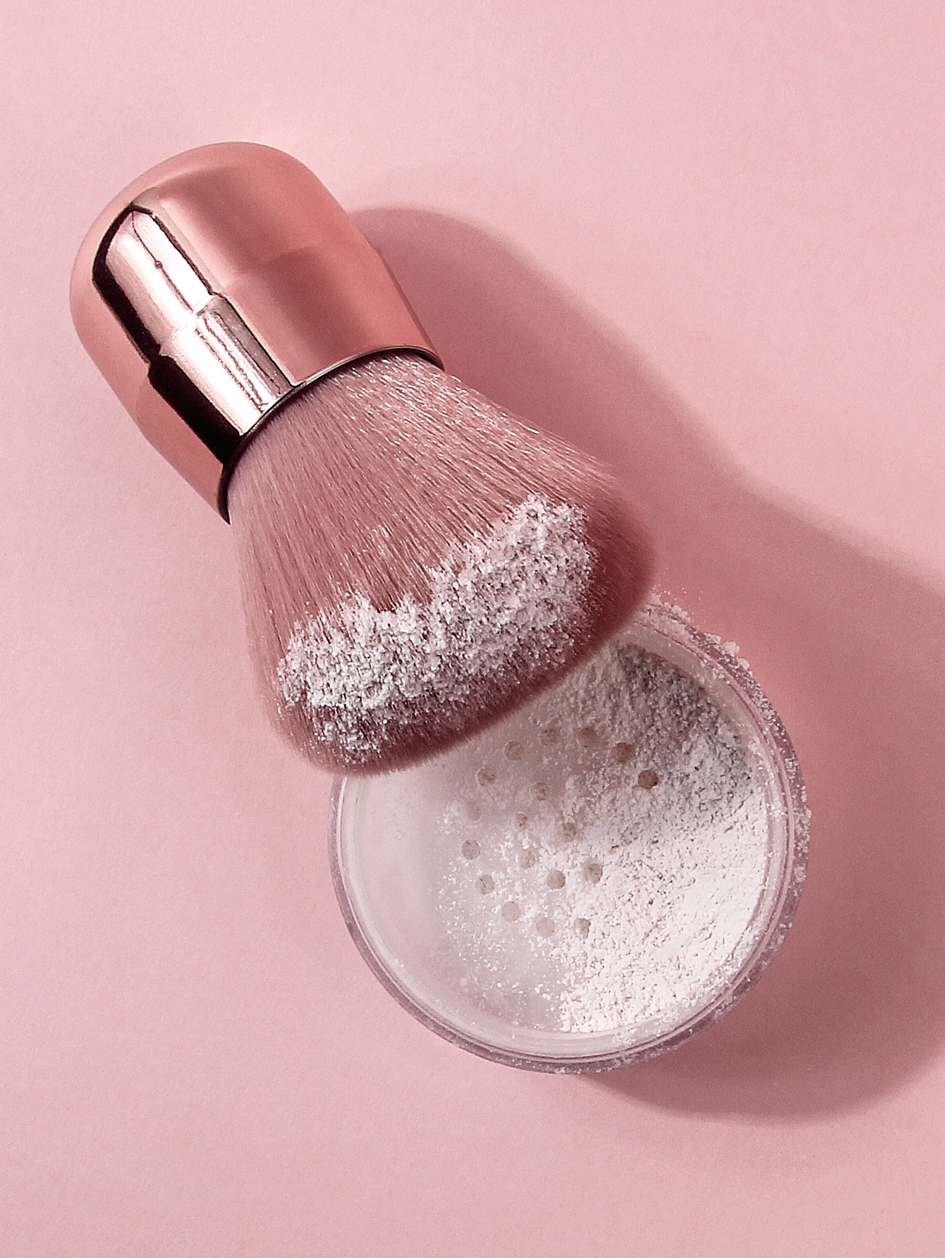 فرشاة مكياج فاخرة 3 في 1 - فرشاة بودرة أحمر الخدود الحريرية للوجه والسفر، أداة تجميل احترافية ذات شعيرات ناعمة #5