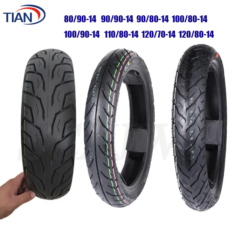 CST 80/90-14 100/90-14 90/80-14 120/70-14 140/60-14 110/80-14 semi melt vacuum tires for motorcycles and trams