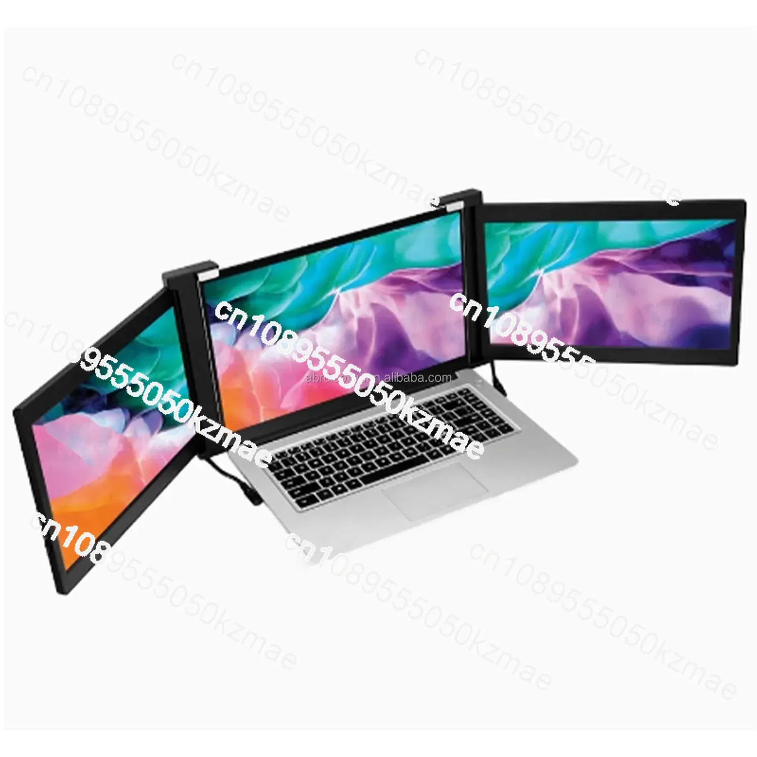 

IN STOCK OEM 14 Laptop Triple Portable Monitor Full HD usb Usb Type C LCD ips screen monitor one cable connection gaming monitor