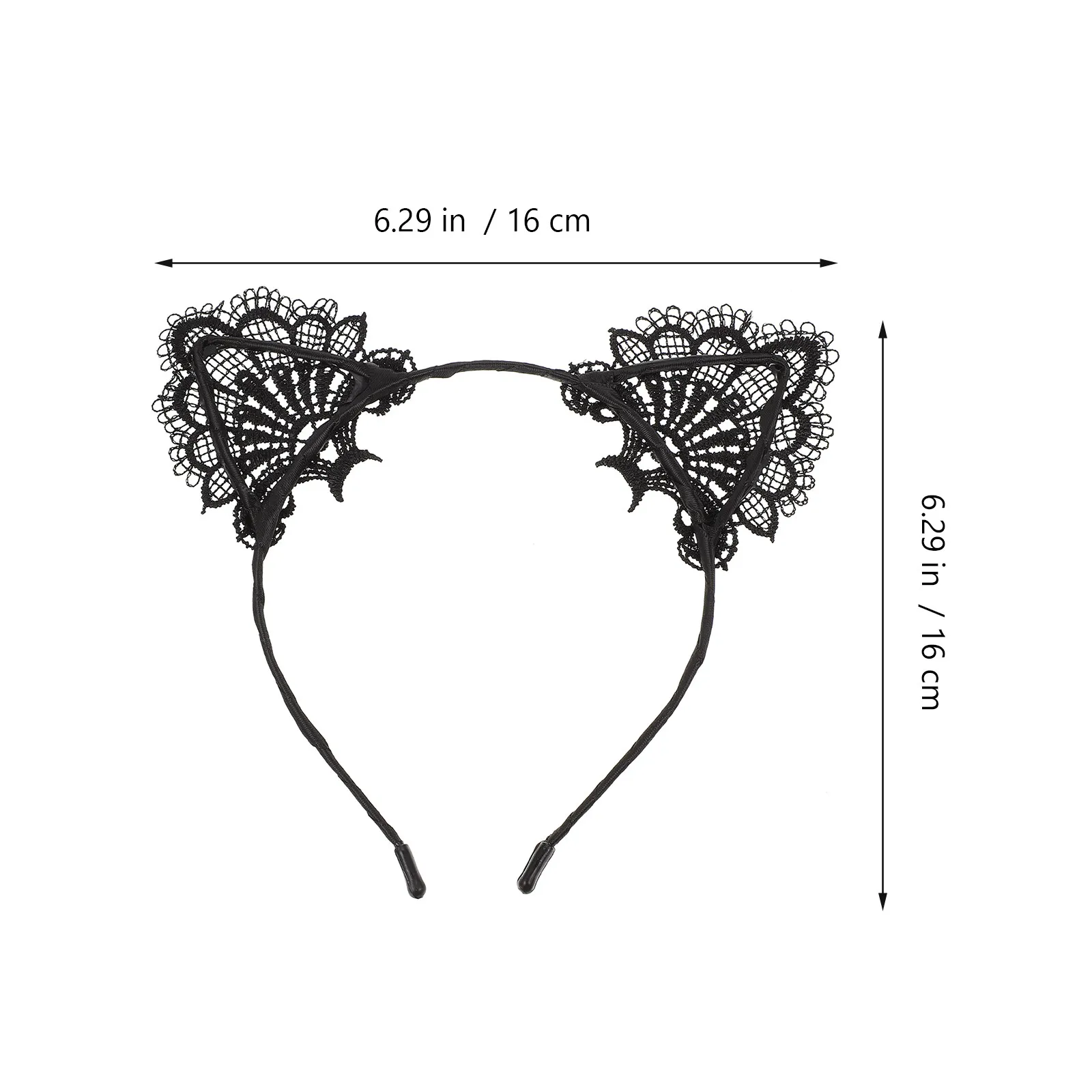 1Set Unique Animal Themed Hair Hoop with Lace Face Mask High Quality Party Headdress Prop for Costume Festival Celebration