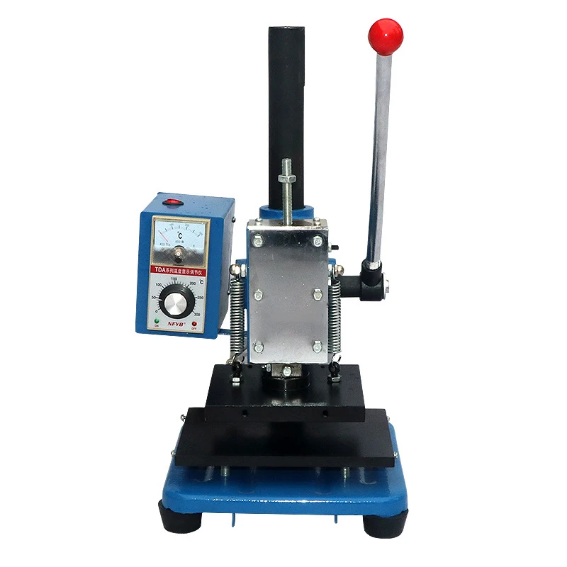 TJ-156 Manual Hot Stamping Machine, 220V Leather Label and Logo Embossing Machine, Hot Press Embossing Machine