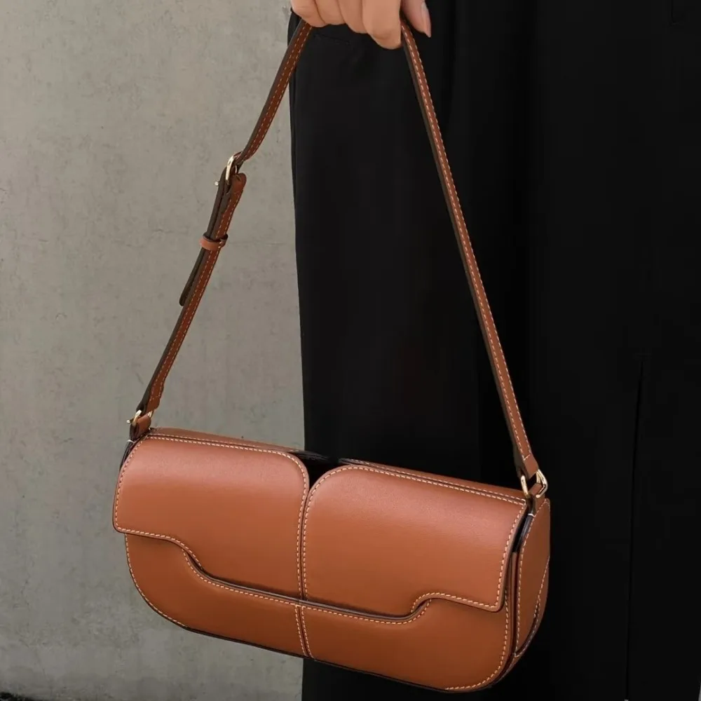 

2025 New Fashionable French Stick Bag Versatile Trendy Wave Lingering Shoulder Bag Designer's Diagonal Cross Bag