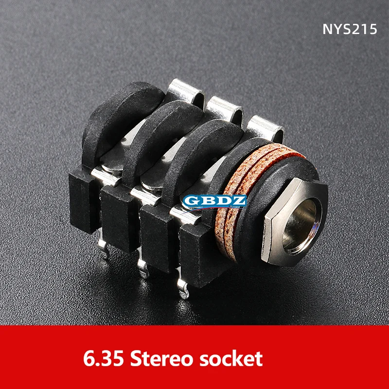 TRS Stereo Große Drei Kern 6,35mm Metall Buchse Audio Panel Montage Stecker 1/4 TRS PCB Direkte Löten Buchse NYS215 – Detail 5