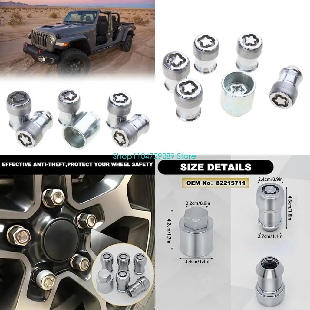 

D8KE Durable Metal Wheel Hub Locking Nut Reliable Fixation Easy Installation Compatible for 82215711 Vehicles Maintenance