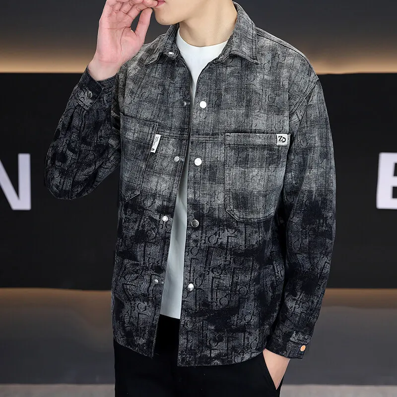 

2025 весенне-осенний новый продукт, модный тренд, ковбойская рубашка, пальто, высокое качество