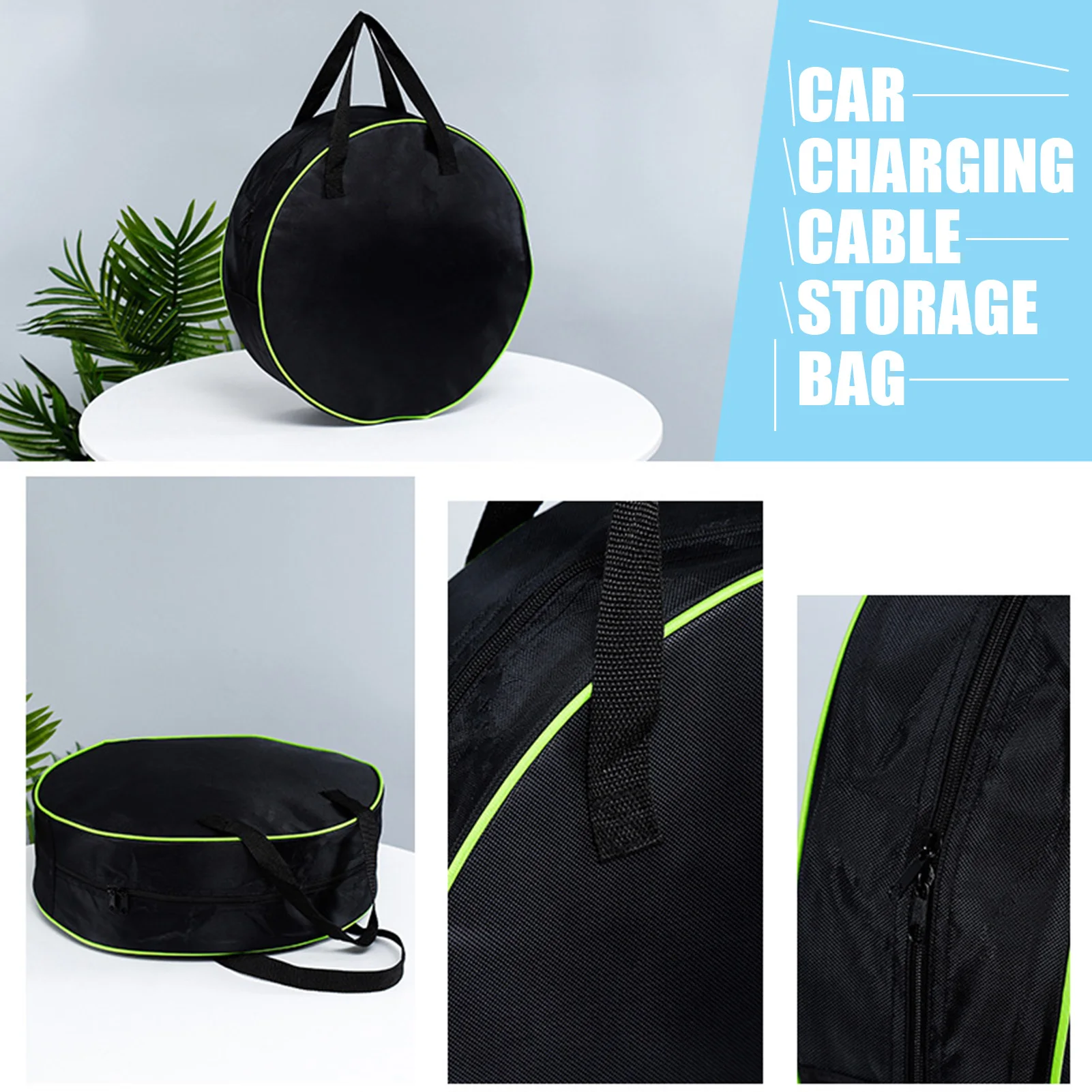 Waterproof Cable Bag Tools Cable Bag Storage & Organizer For Cables Cords And Hoses Including EV Charging Cables For Electric