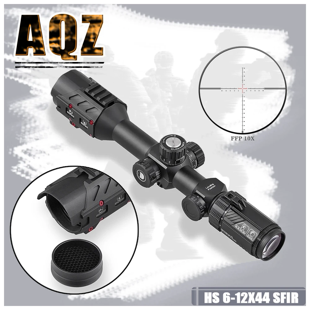 

HS 6-12X44 SFIR FFP High End Tactical Rifle scopes ，Suitable for hunting shooting