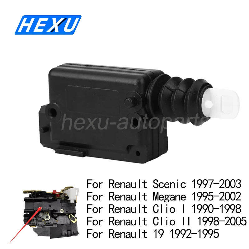 

Central Locking Motor Door Lock Actuator 2 Pin For Renault Megane Scenic Clio LADA 7702127213 7701039565