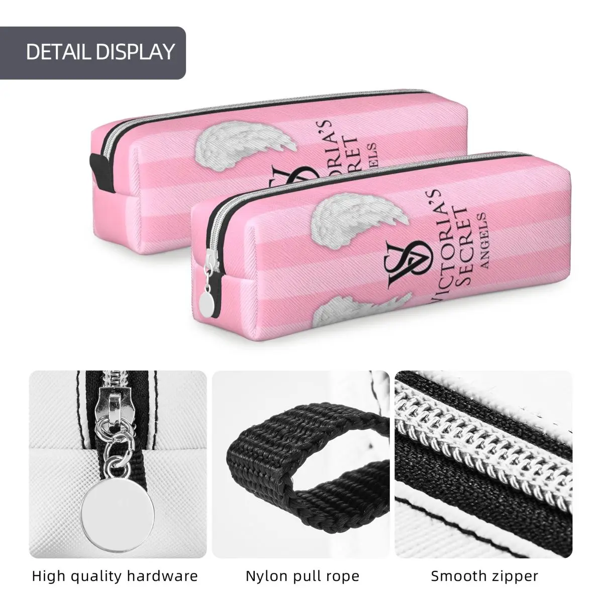 VS Victorias Pink Secrett Pencil Cases New Pen Bags Student Big Capacity Students School Gift Pencil Pouch