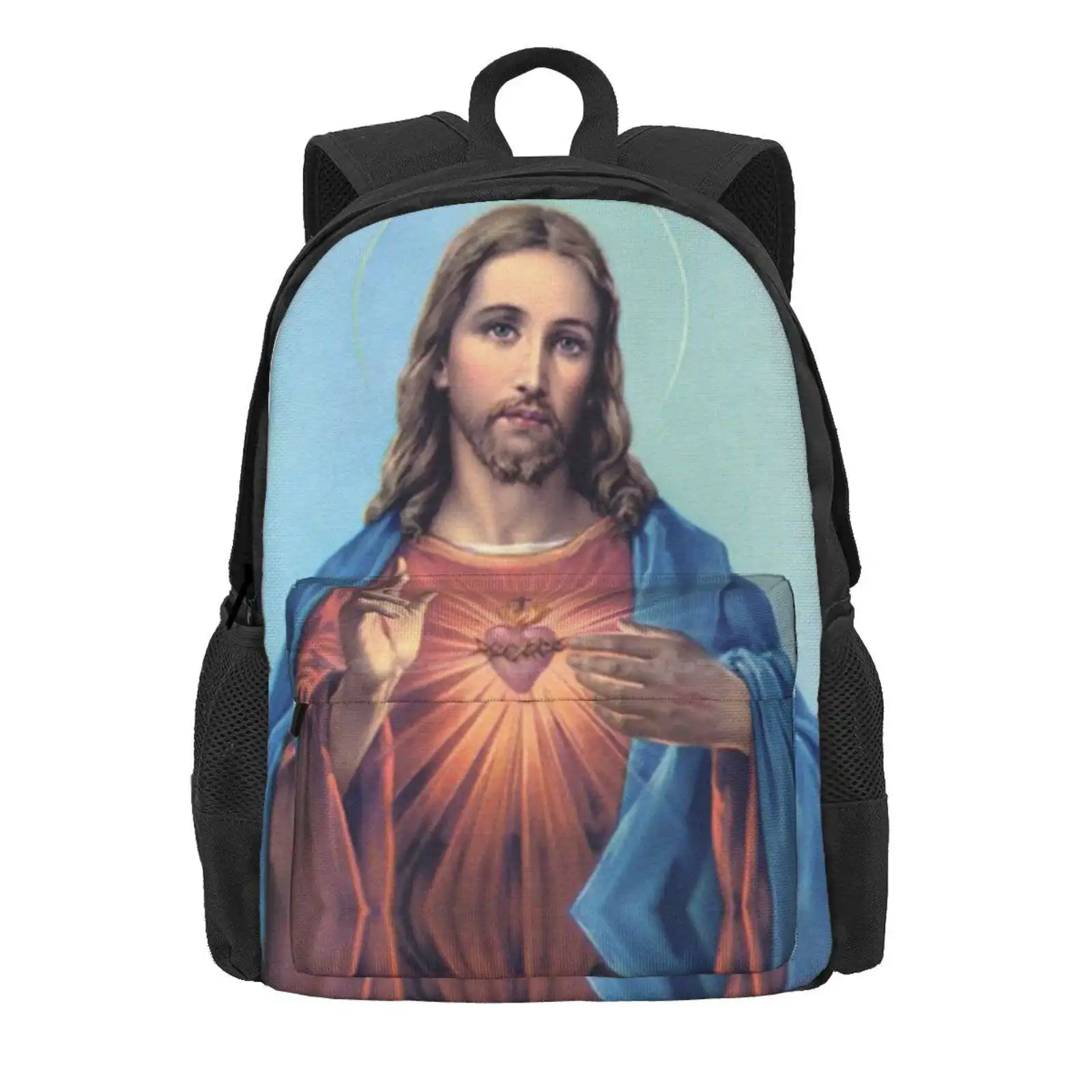 Heilig Hart Van Jezus Hete Verkoop Schooltas Rugzak Modetassen Heilig Hart Van Jezus Jezus Christus Katholieke Roman