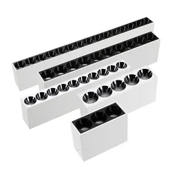 High Quality Downlight COB Anti-glare Surface Mounted Spotlight 4W 6W 10W 20W 30W LED Linear Grille Light Dimmable 110V 220V
