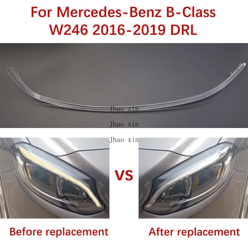 

Белые световые трубки «ангельские глазки», подходящие для Mercedes-Benz B-Class W246 2016-2019, балластные автомобильные фары, модуль трубки световода DRL