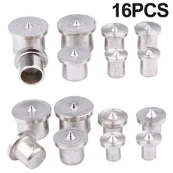 16 stks Massief Houtbewerking Deuvel Tenon Center Set Nauwkeurige Houten Top Locator Roundwood Punch Centreerpunt Boren