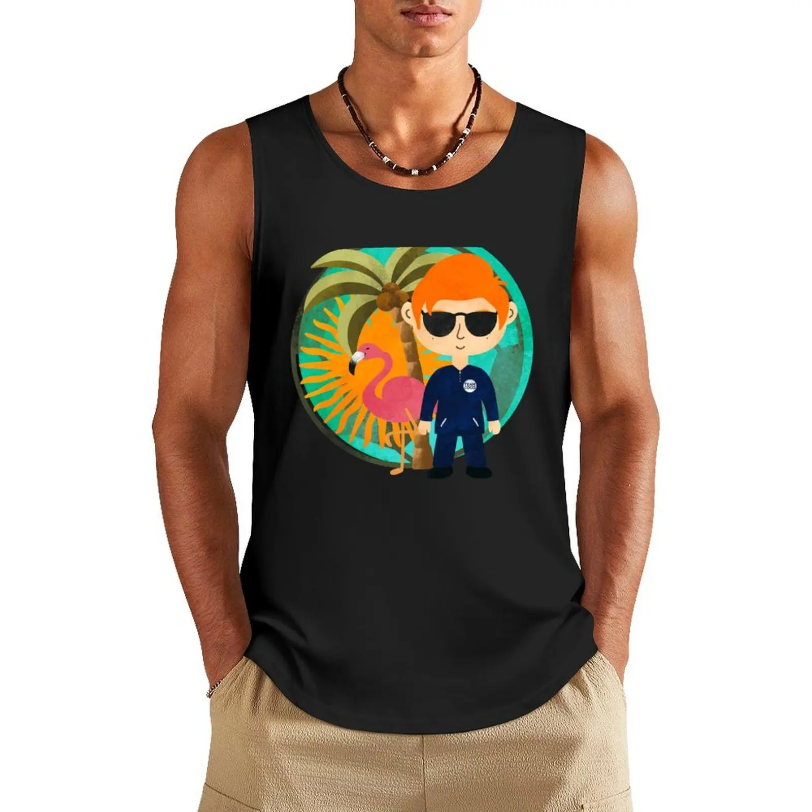 

Cute Argentina Conan O’Brien Must Go Tropical Football Pattern Tank Top Top bodybuilding t shirt Men's t-shirts